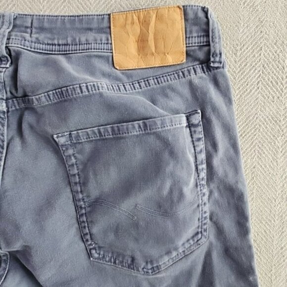 Jack & Jones Jeans Men's Glenn 36x34 Faded Navy Blue Slim Fit Button Fly - Picture 15 of 16